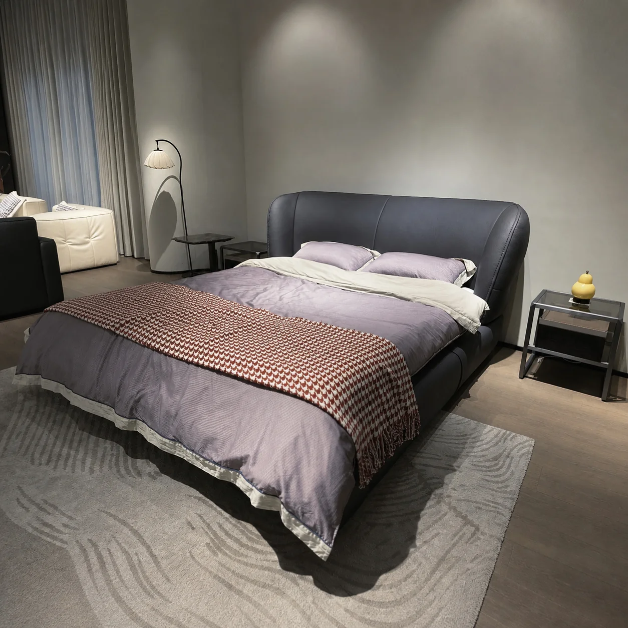 53 Bed in a finished interior.