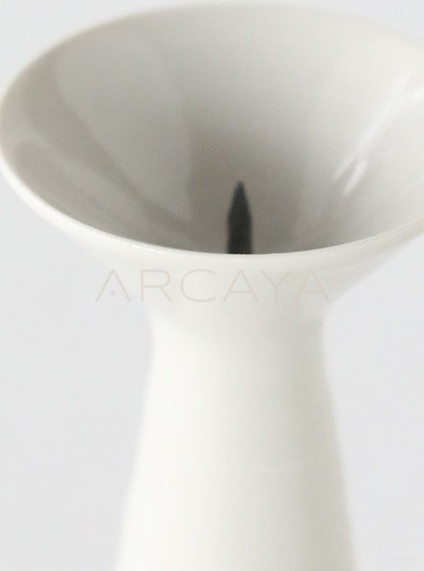 Sunxun Collab White Ceramic Candle Holder - scene
