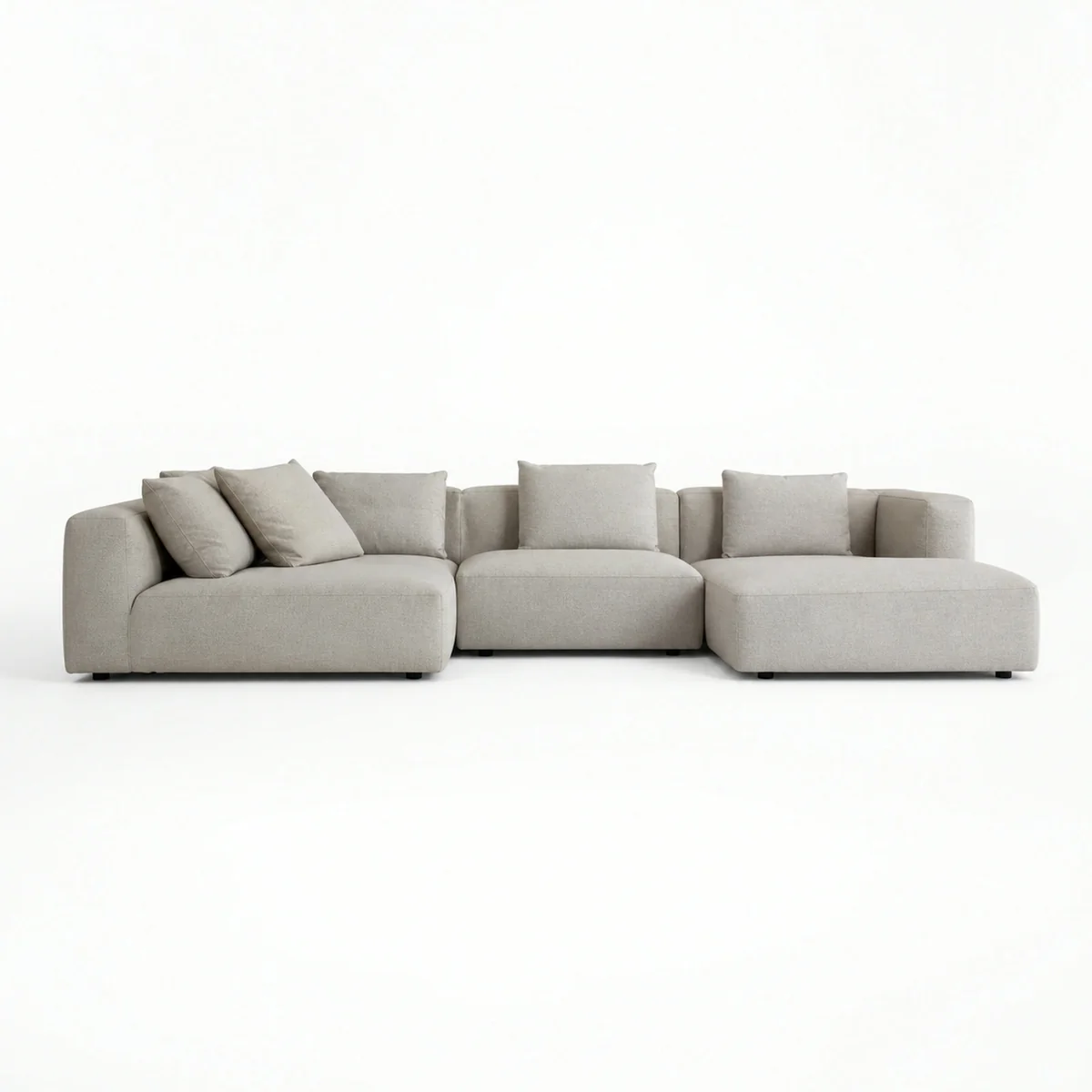 Elara Blanc Straight Sofa