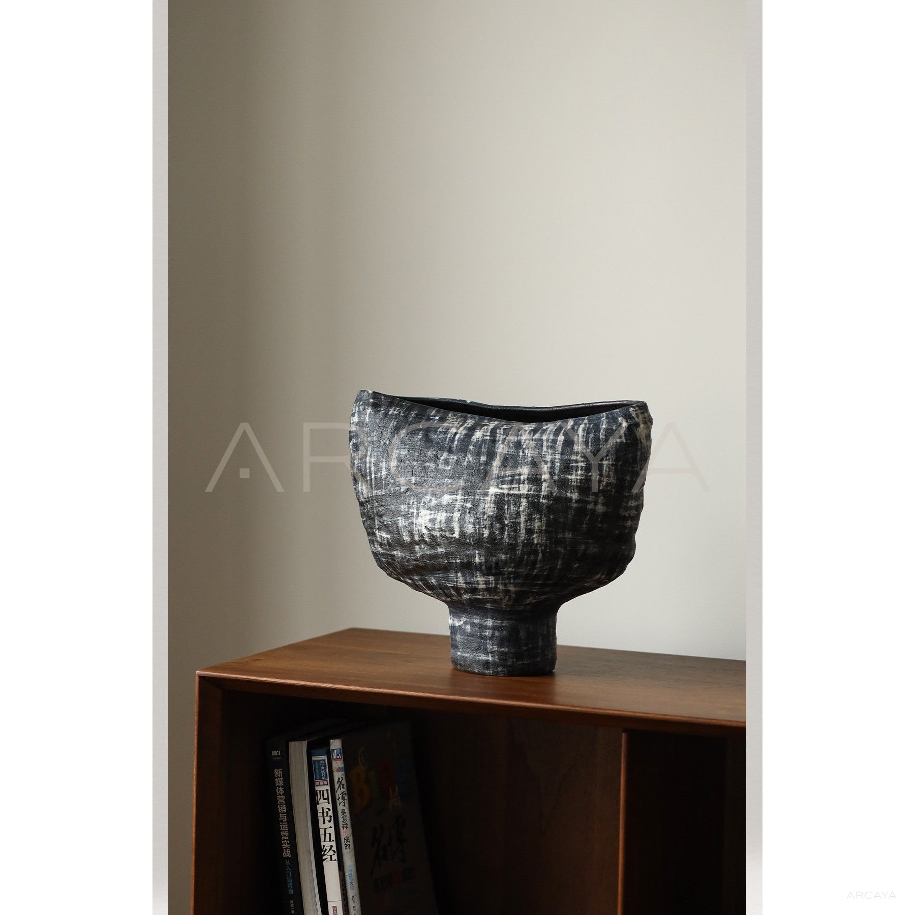 Dadan Hand Thrown Stoneware Wabi Sabi Vase - scene