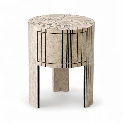 Haven Sand Nightstand - front view 01