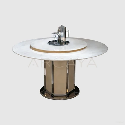 Nova Dune Dining Table - front view 03