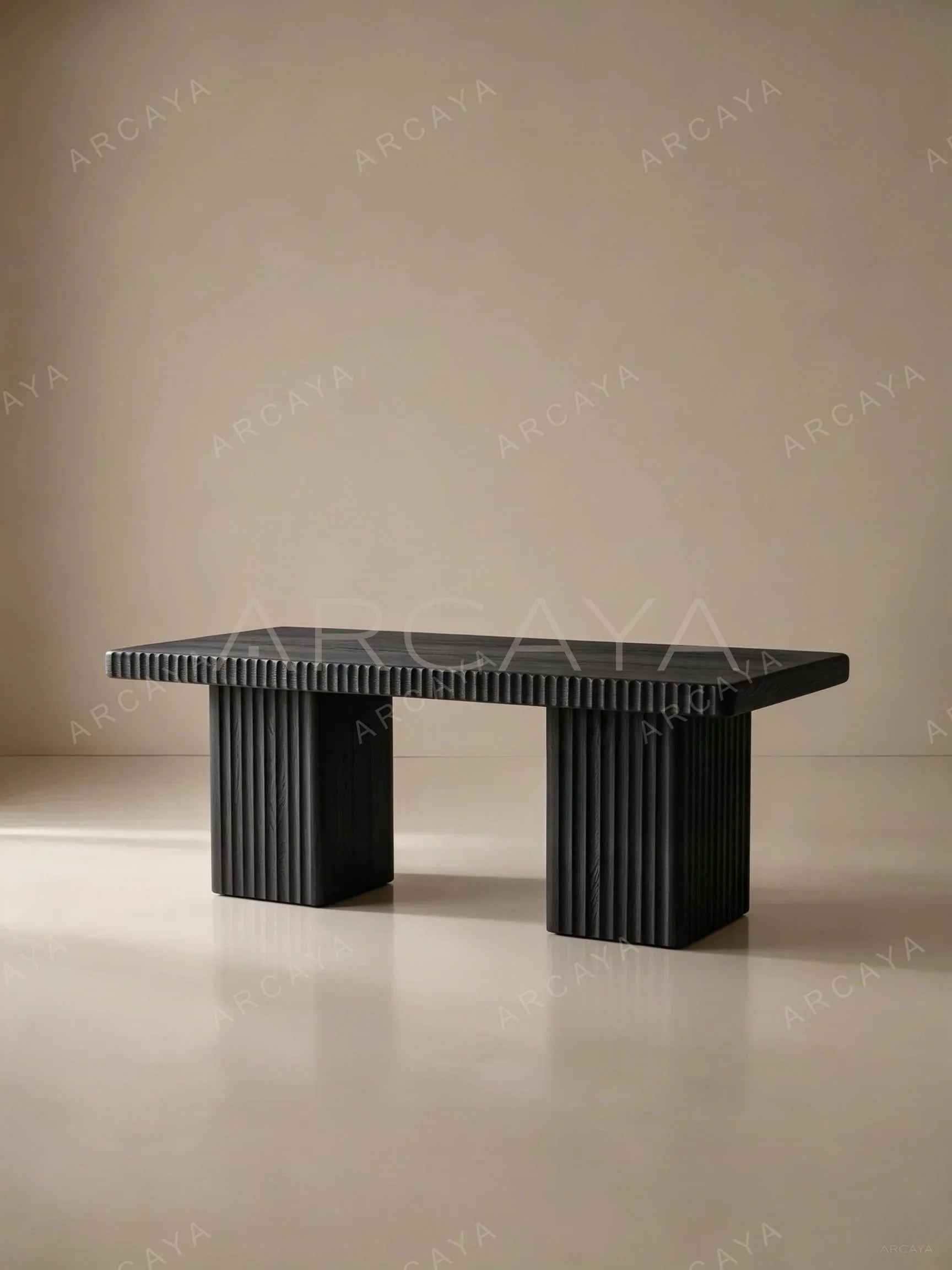 Zaccaria Fluted Ash Dining Table — view 02