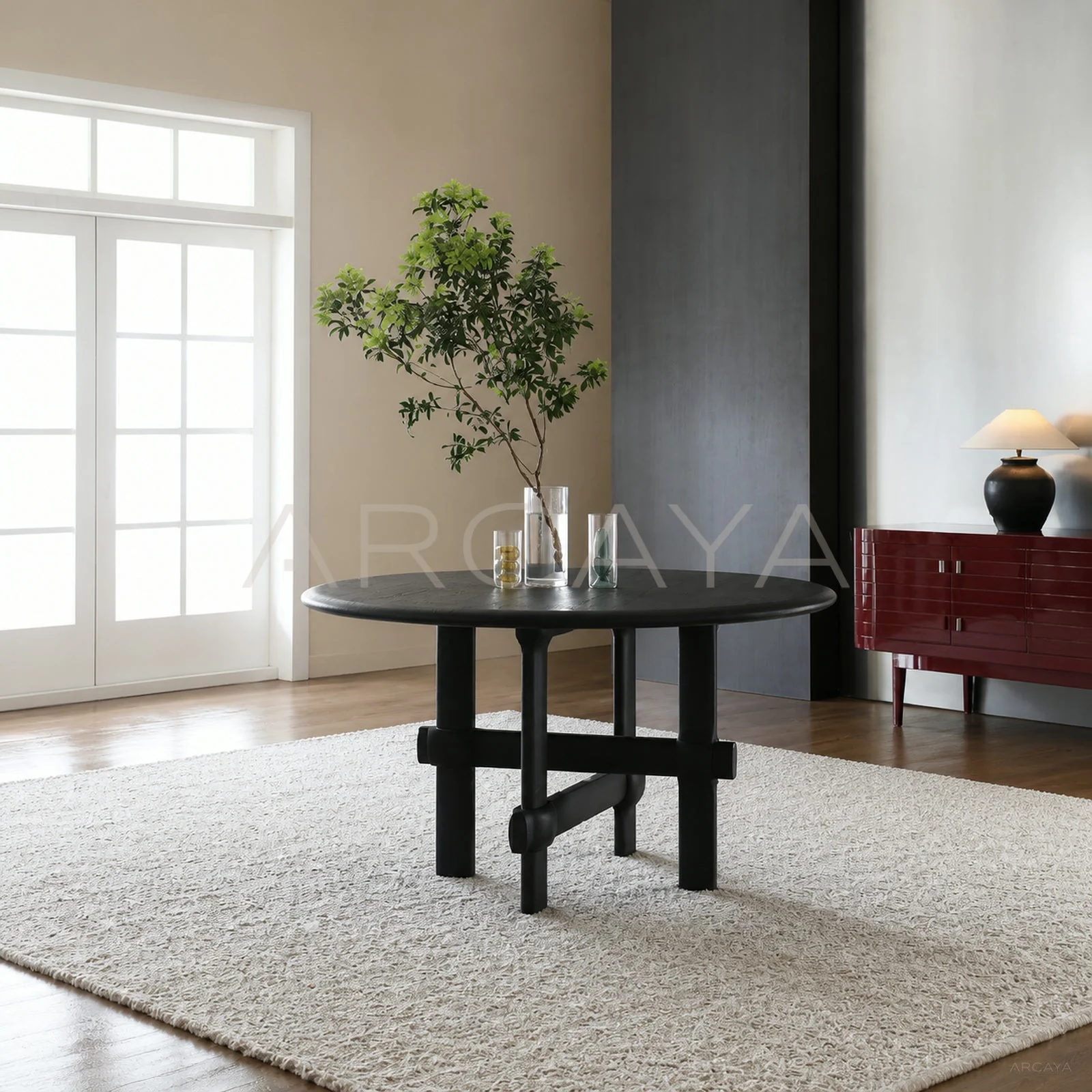 Celine Harbor Dining Table - front view 01