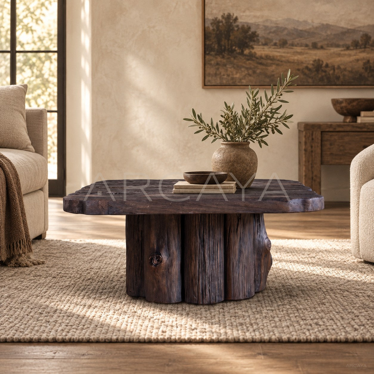 Root Tree Stump Coffee Table