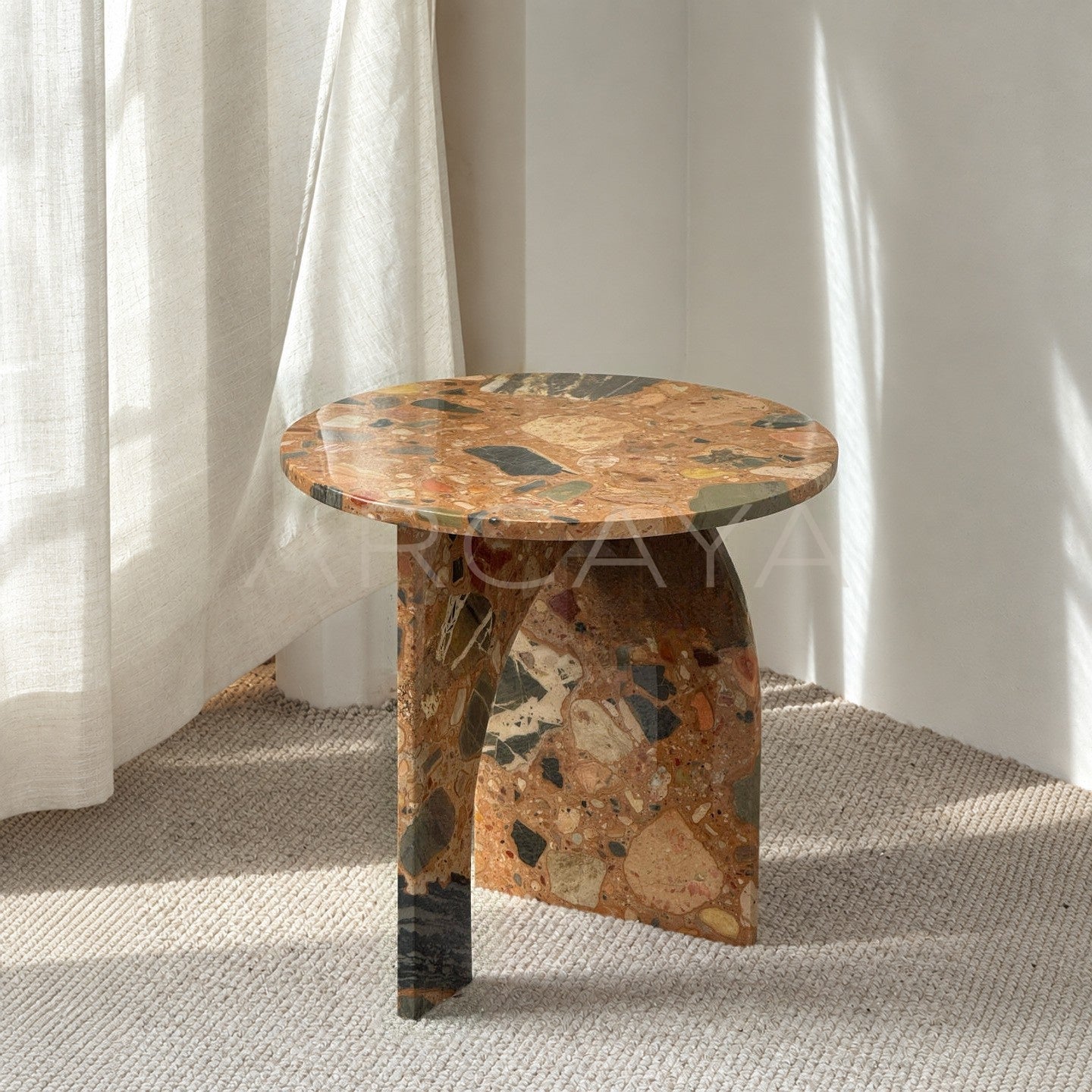Terrazzo Mid Century Side Table