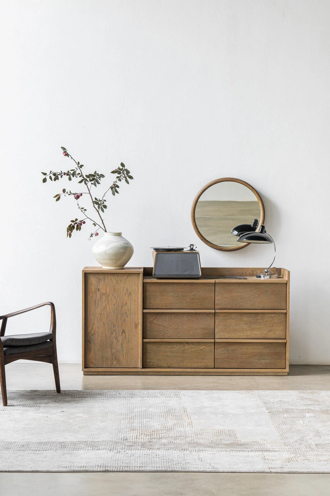 Elara Haven Sideboard in a finished interior.