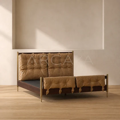 Elodie Pearl Bed - front view 17