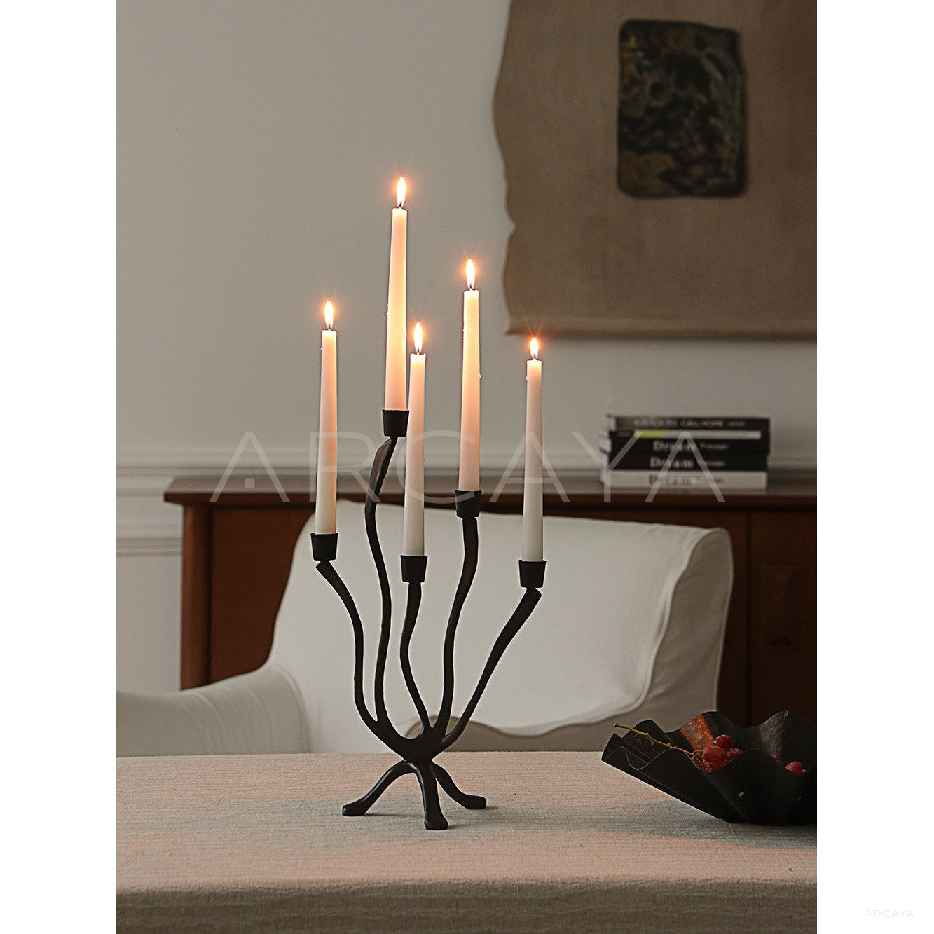 Multi Arm Curved Candelabra — Decorative Objects - scene