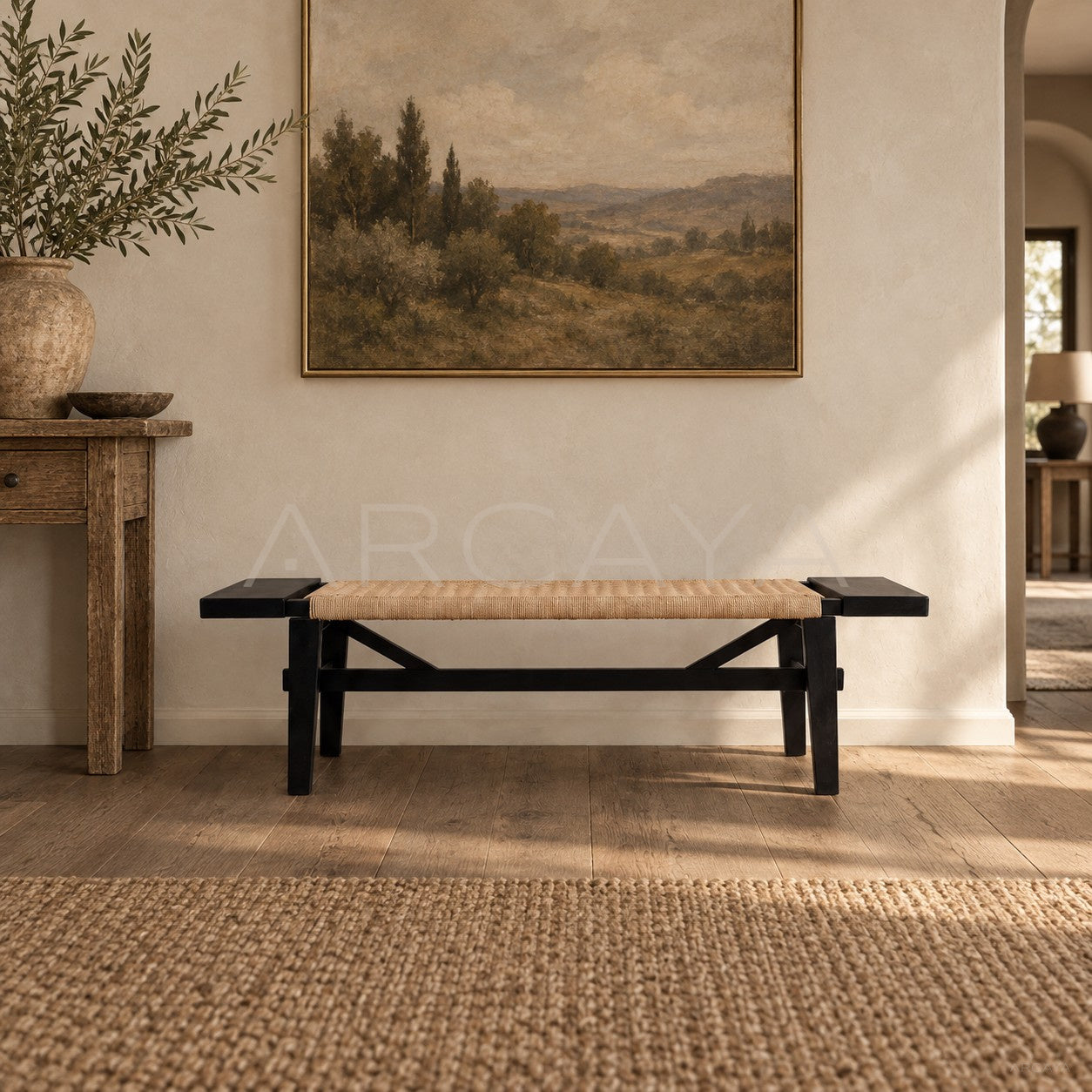 Across Woven Bench - scene