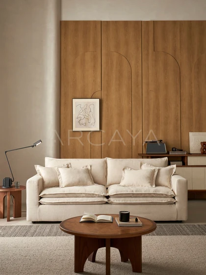 Faye Studio Straight Sofa - front view 12
