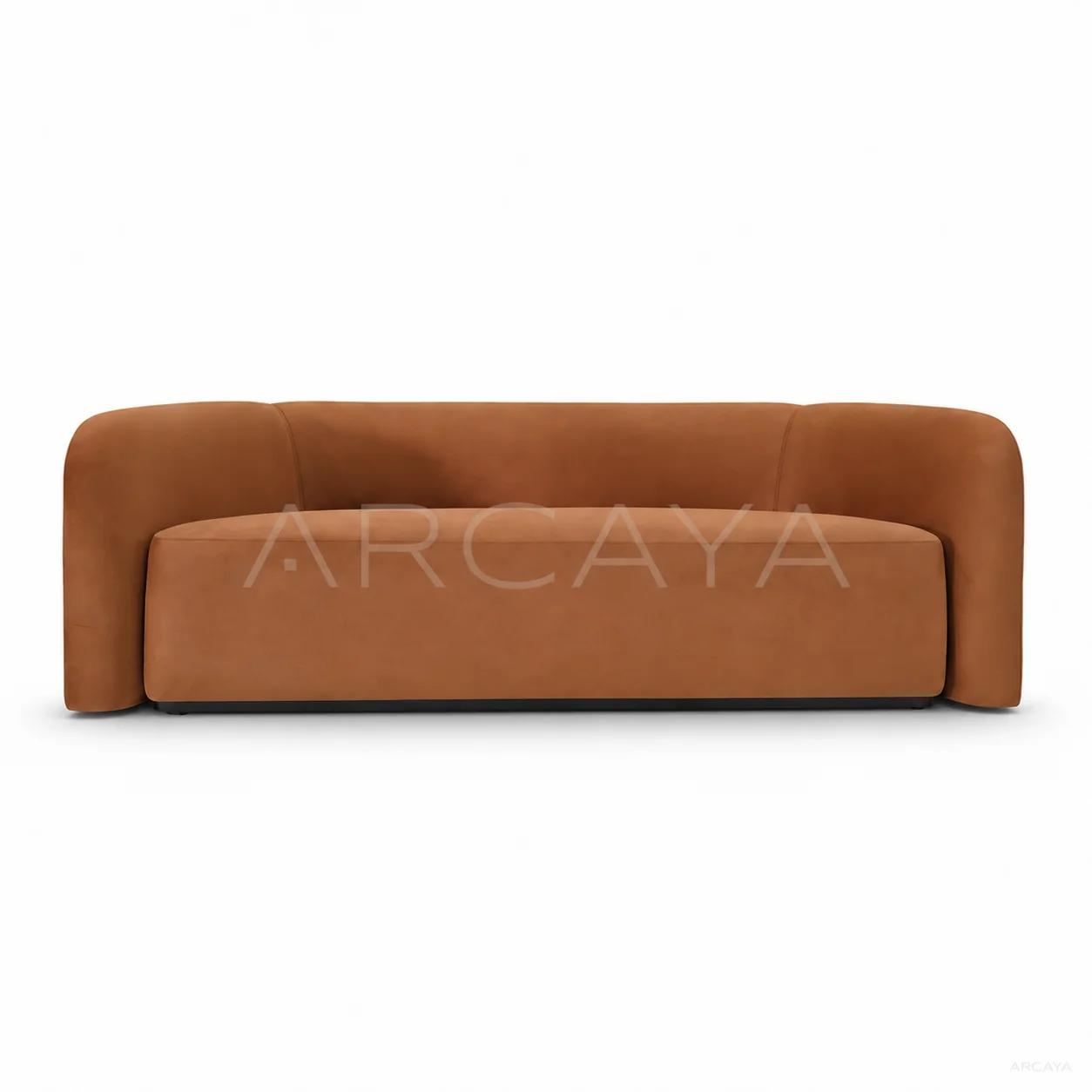 Isla Loft Straight Sofa - product view with realistic grounded contact shadow