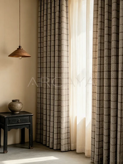 Solace Oak Curtain Panel — interior view 05