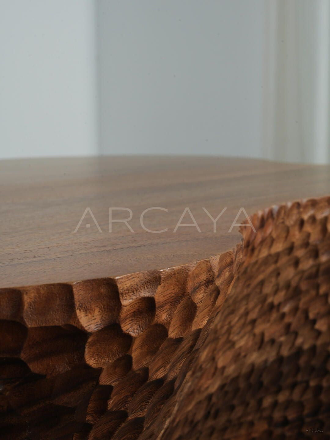 Custom Vintage Solid Wood Coffee Table - detail