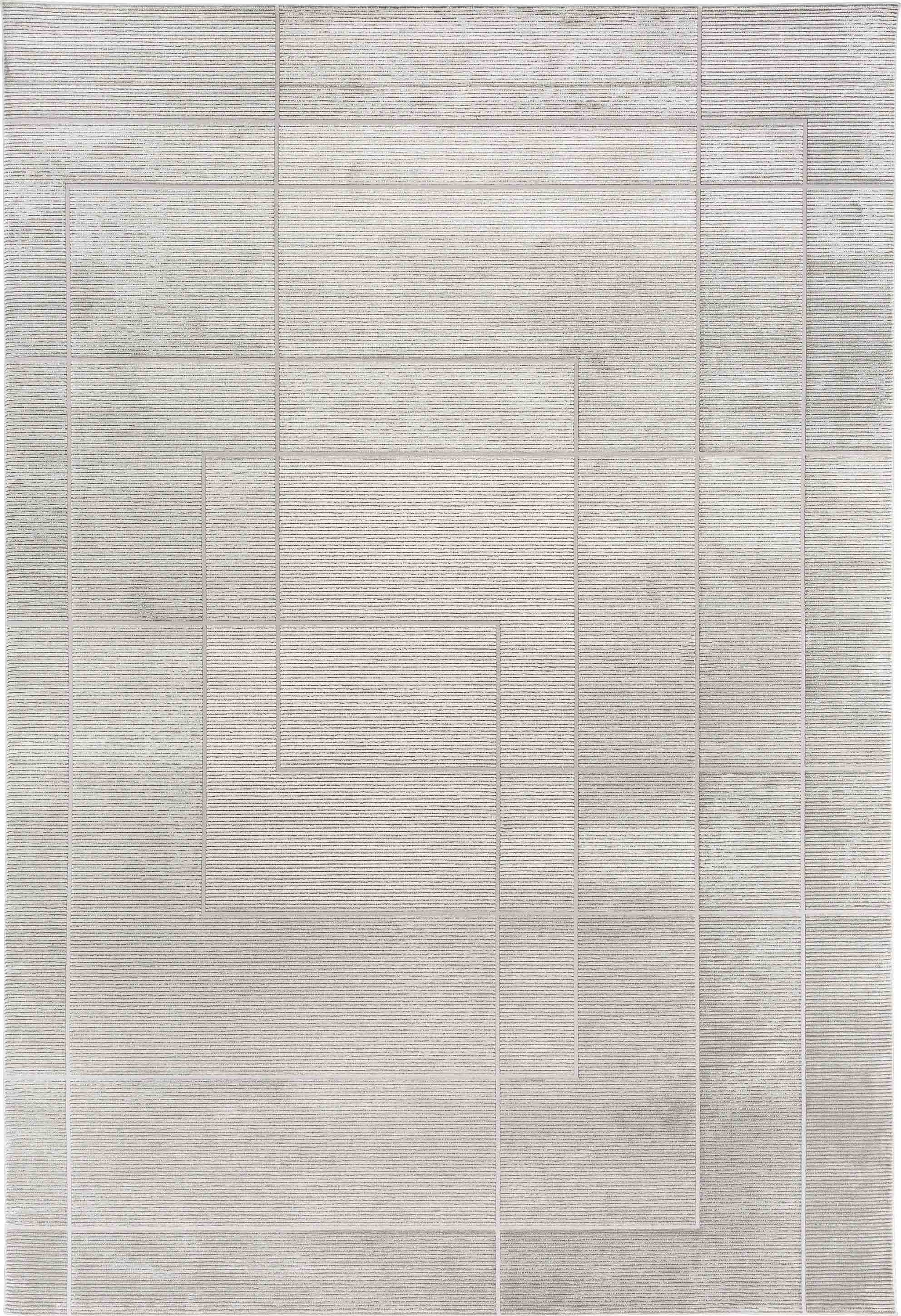Harbor Arc Area Rug in a finished interior.