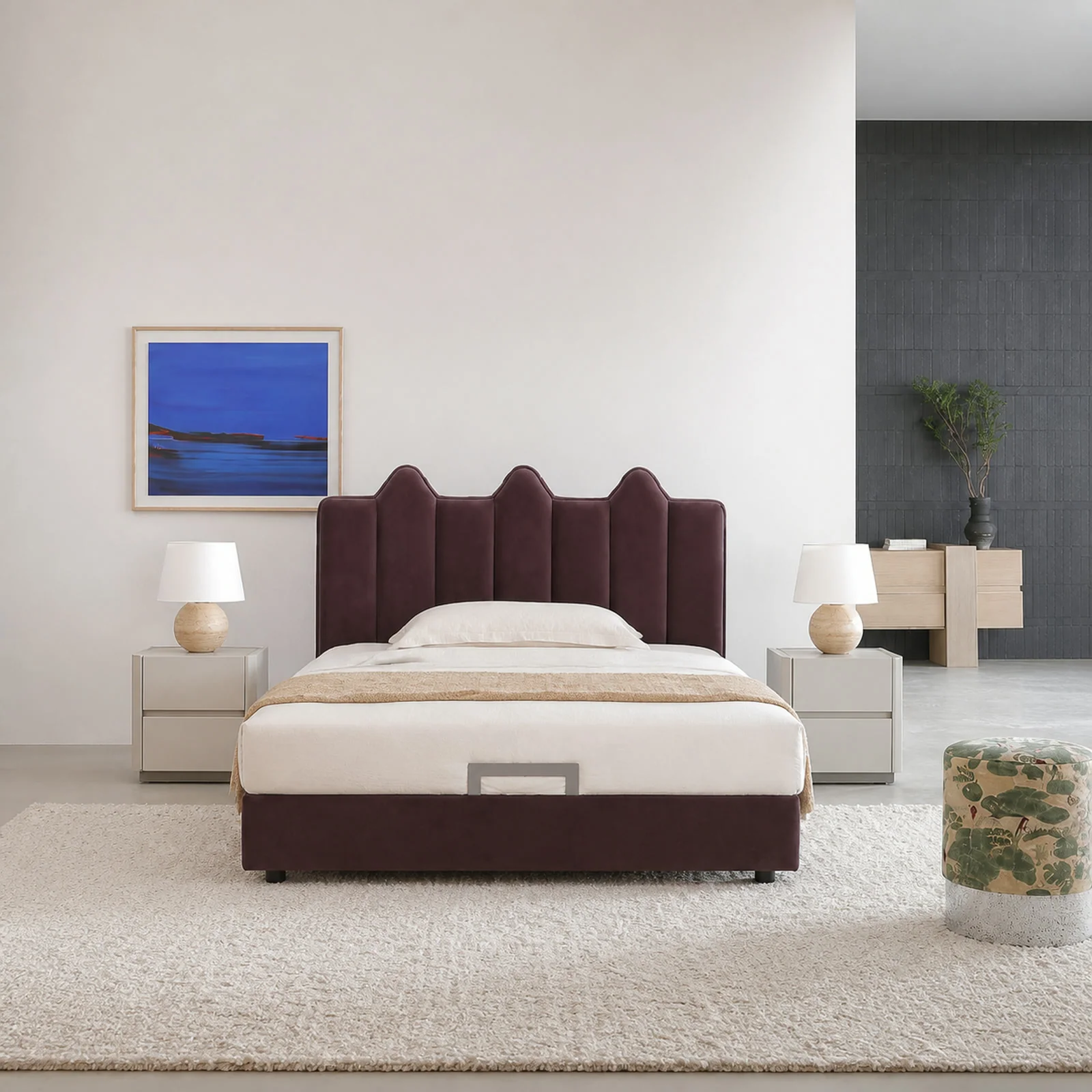 B1106 Bed in a finished interior.