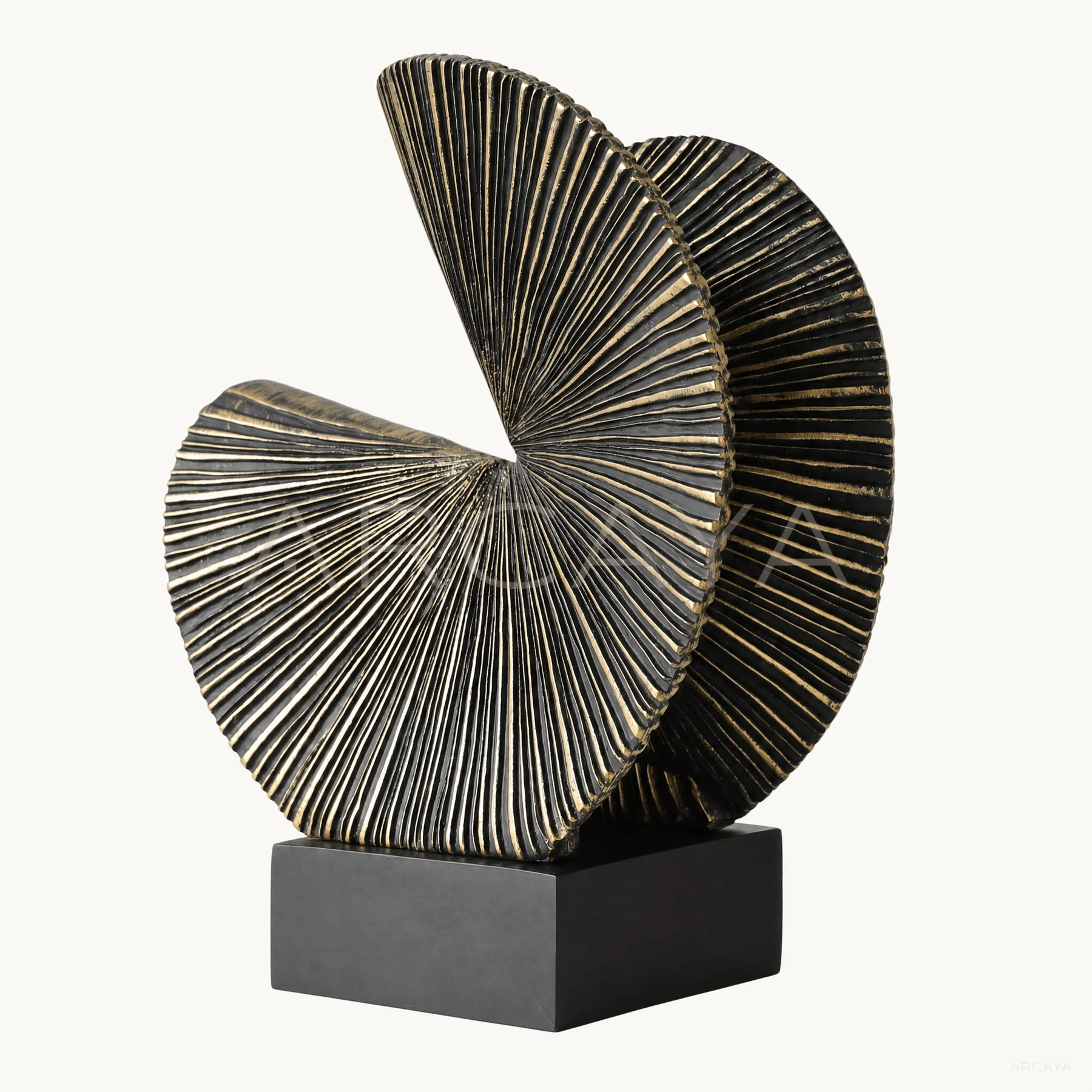 Black Fan Sculpture — product view