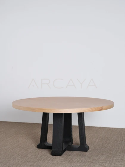 Enna Dune Dining Table - front view 21