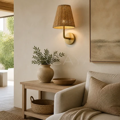 Elowen Terrace Table Lamp — styled interior view 02