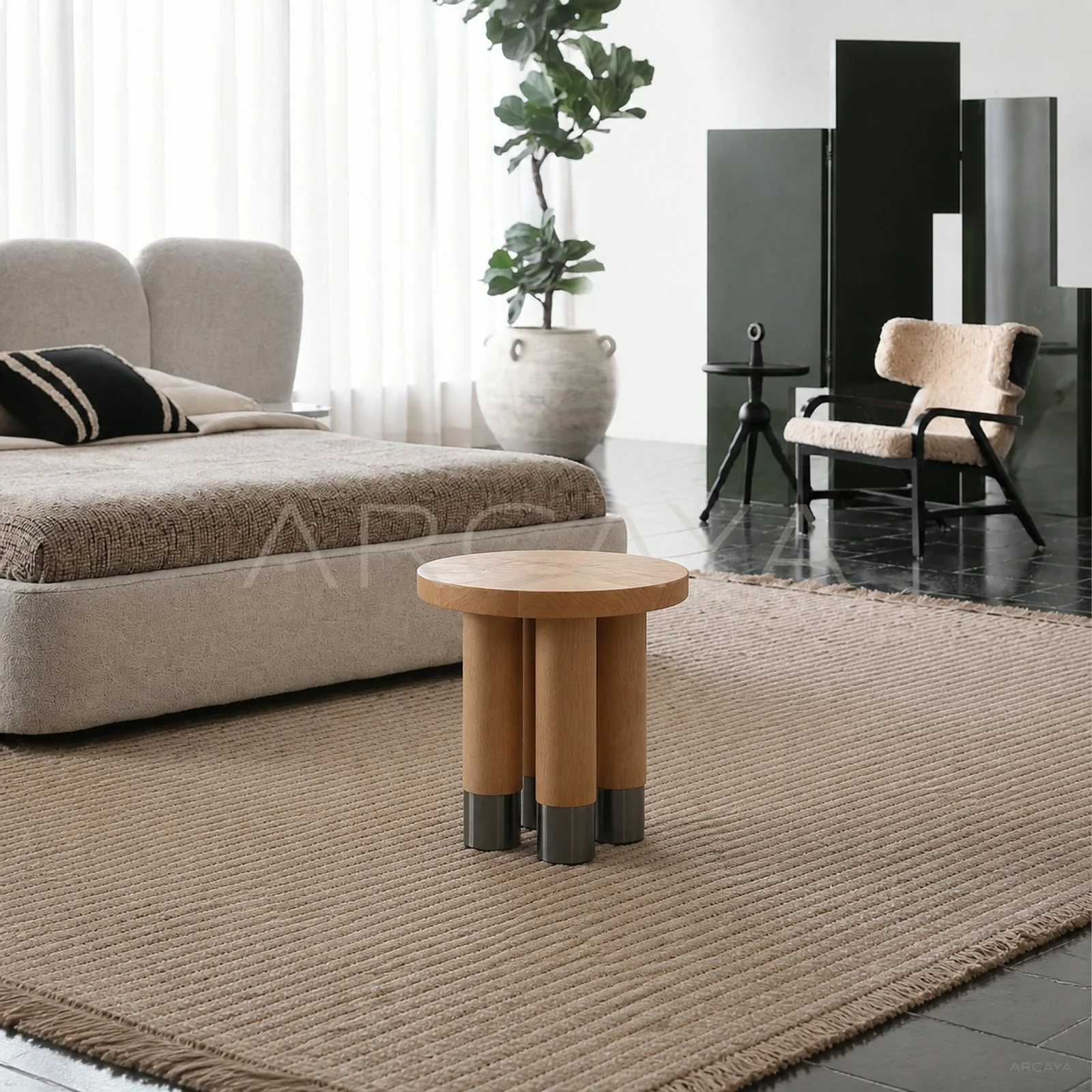 Della Loft Side Table - front view 01