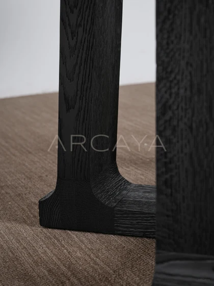 Enna Dune Dining Table - front view 25