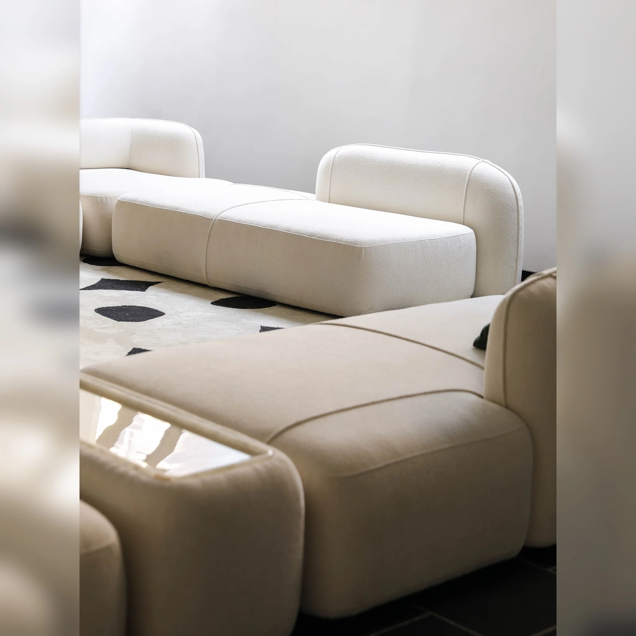 A00022 Modular Sofa in a finished interior.