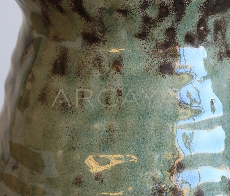 Vintage Jingdezhen Wide Mouth Vase - scene