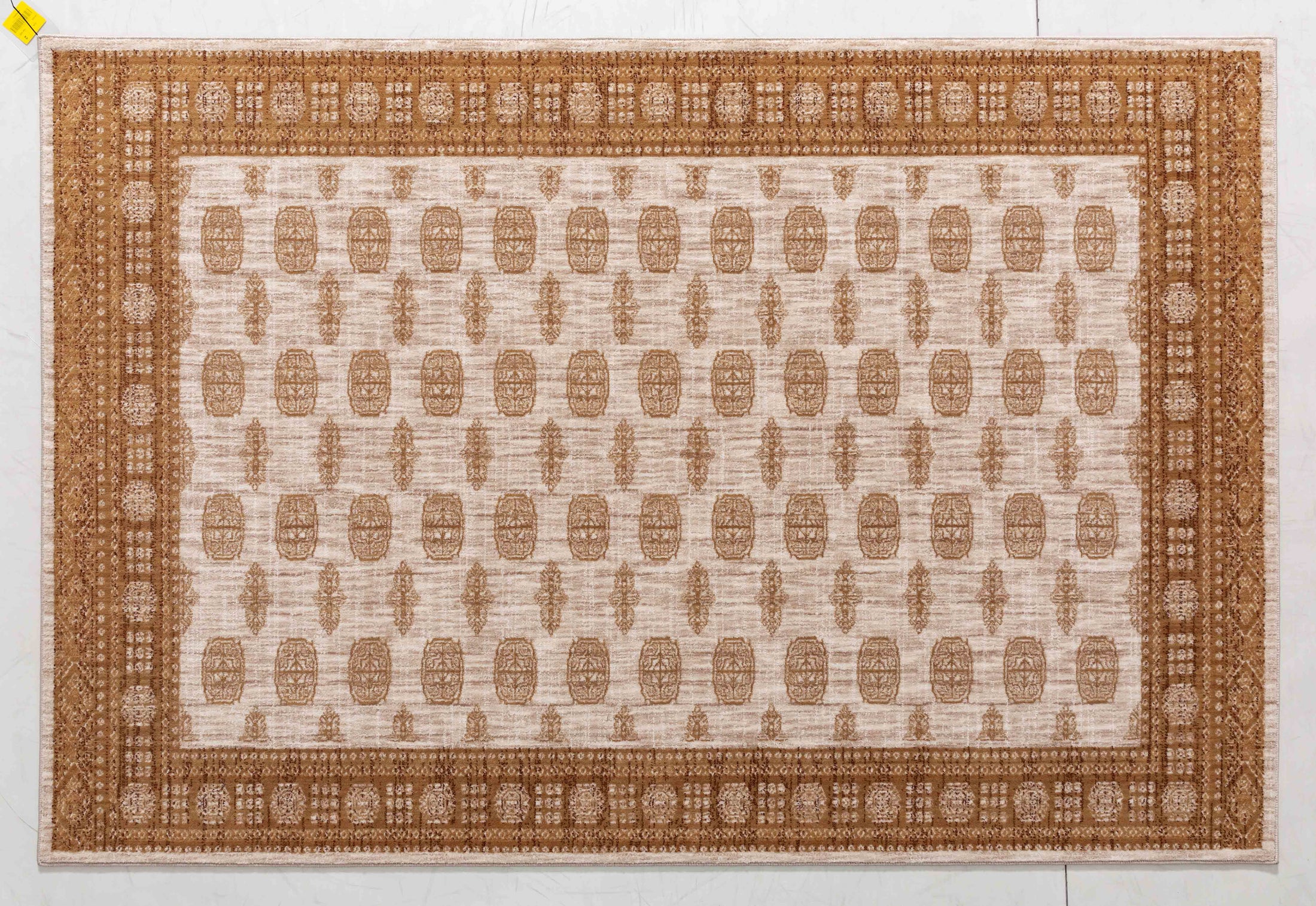 Pottery Arc Area Rug in a finished interior.