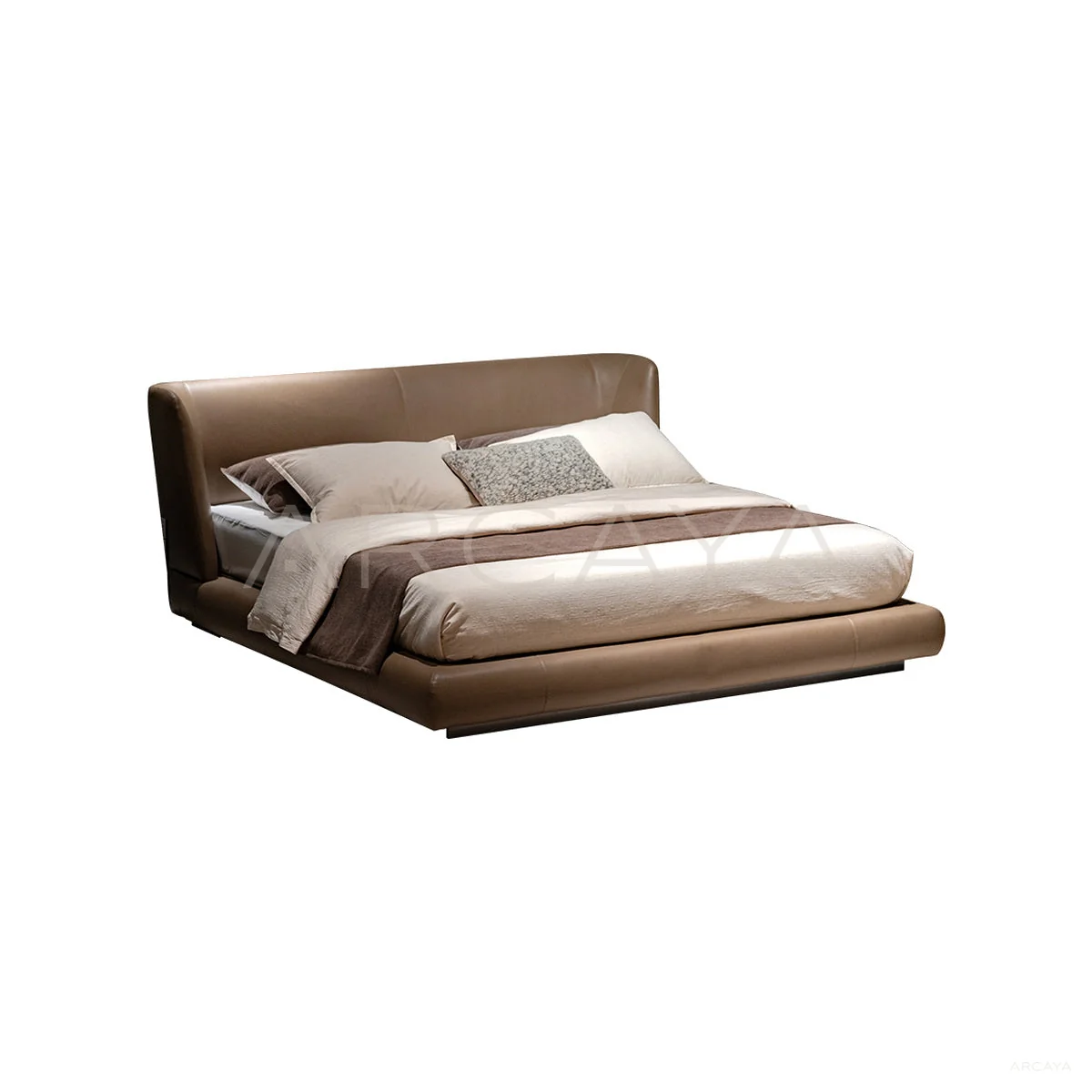 Liora Elm Bed - product view on a white background 01