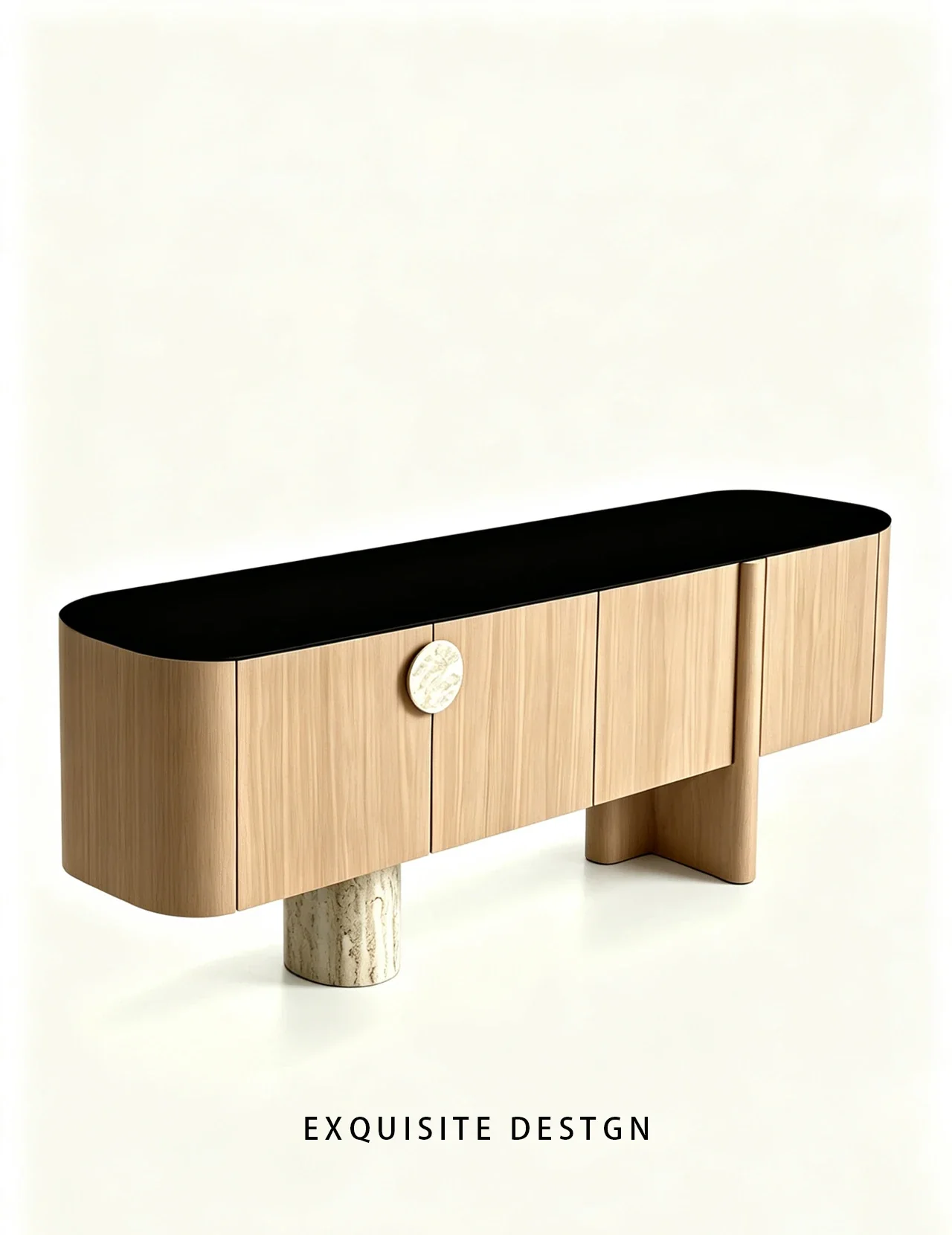 Aurelia Hill Media Console in a finished interior.
