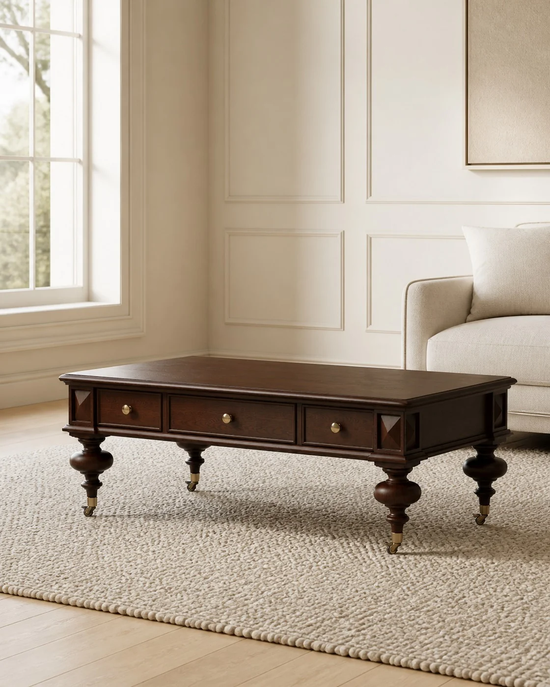 Jody Coffee Table in a finished interior.