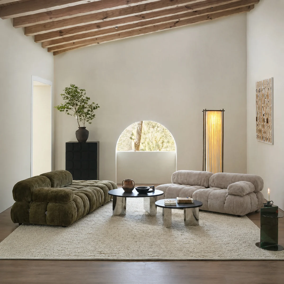 Elodie Garden Straight Sofa