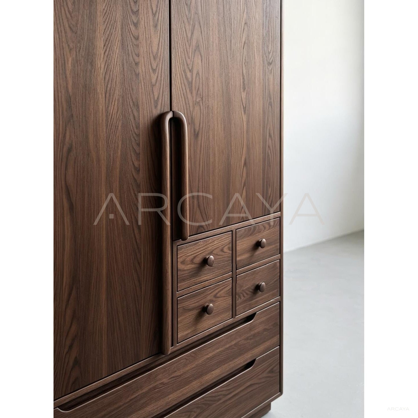 Minimalist Oak Wardrobe — Storage - scene