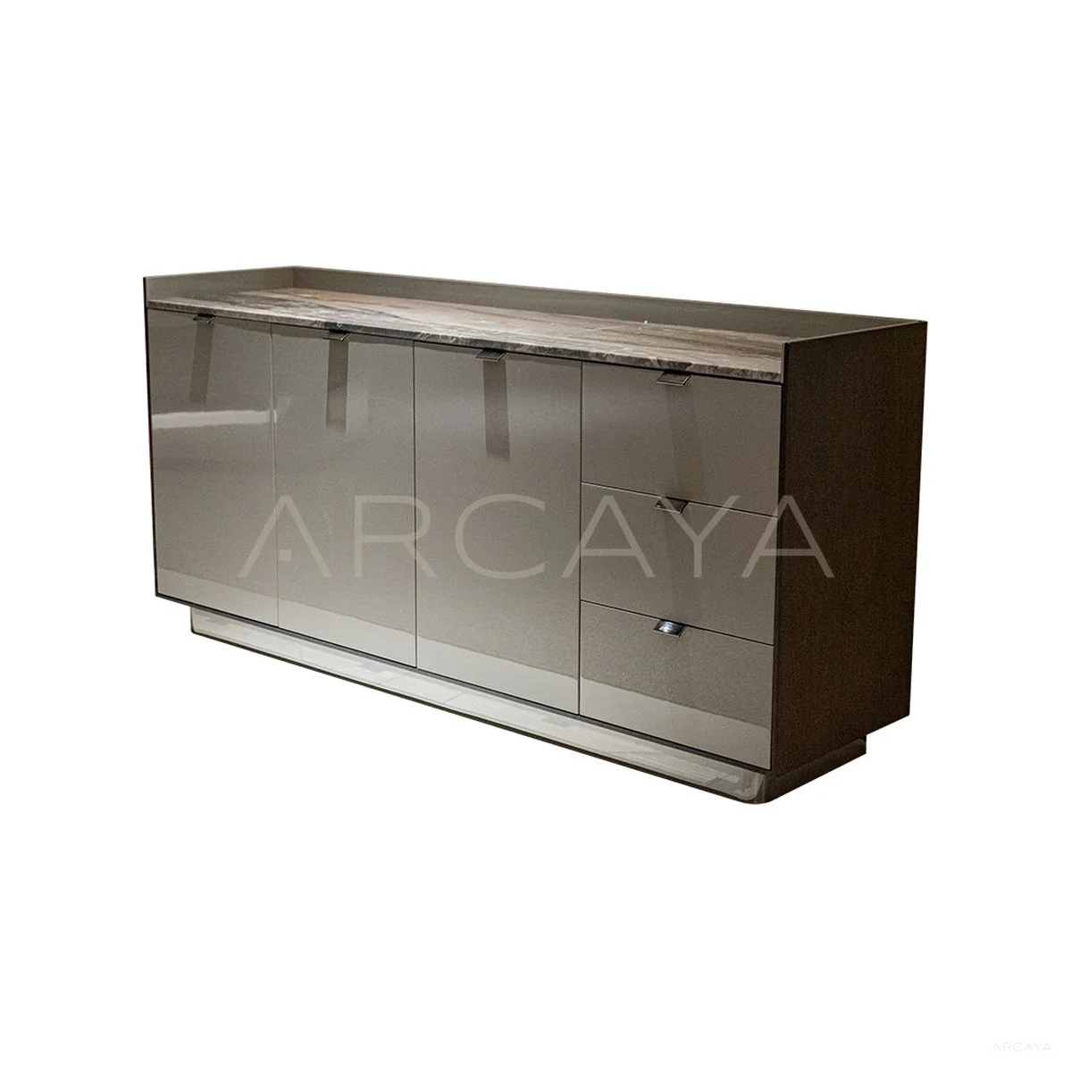 Luma Ivory Cabinet - product view on a white background 01