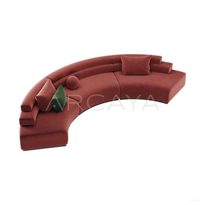 Curved Sofa — view 02