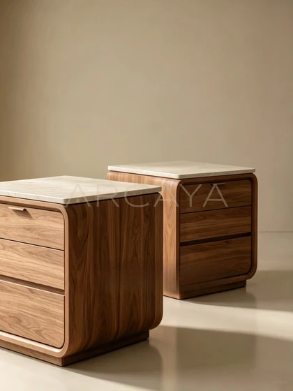 Alba Onyx Nightstand - product view 09