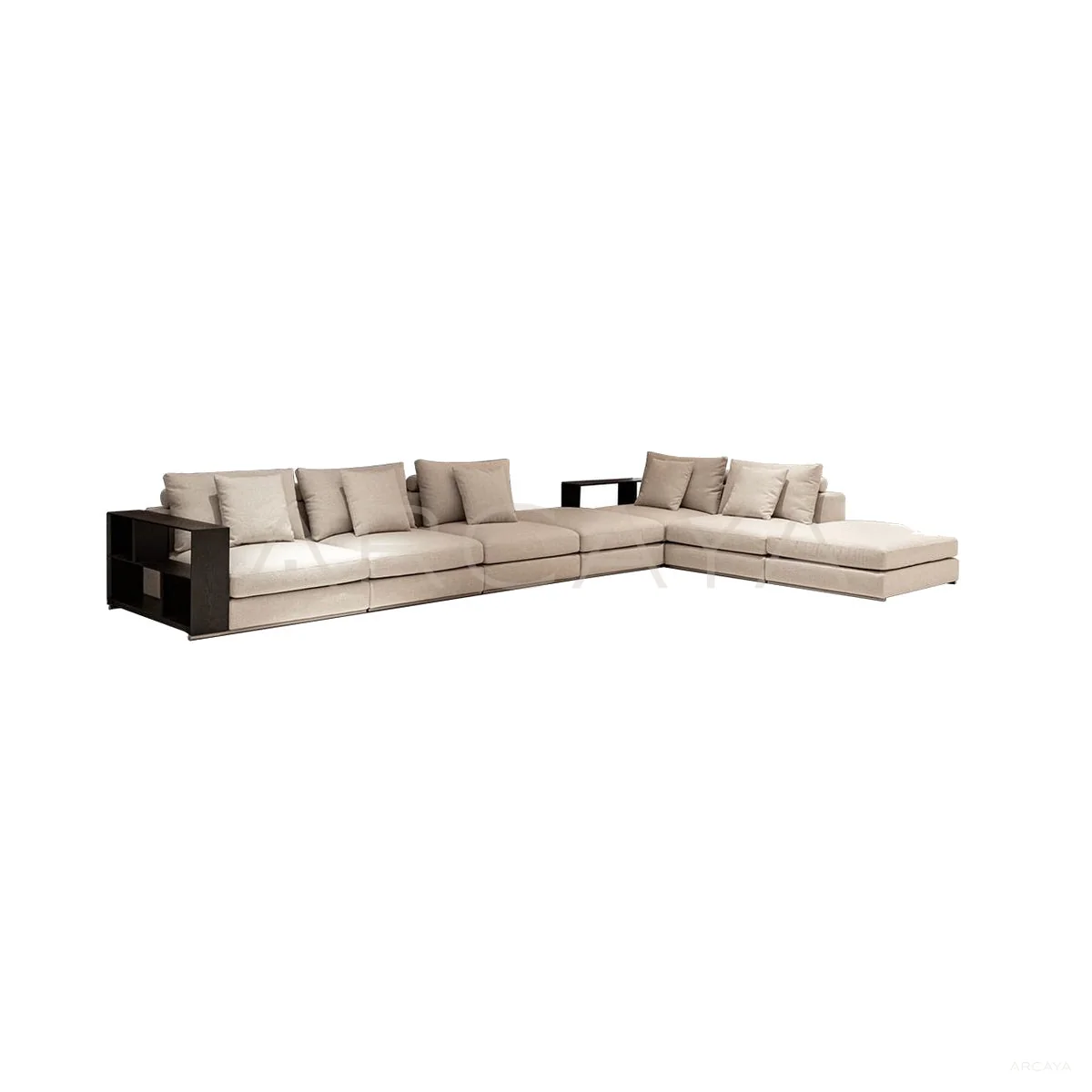 Petra Cove Straight Sofa - product view on a white background 01