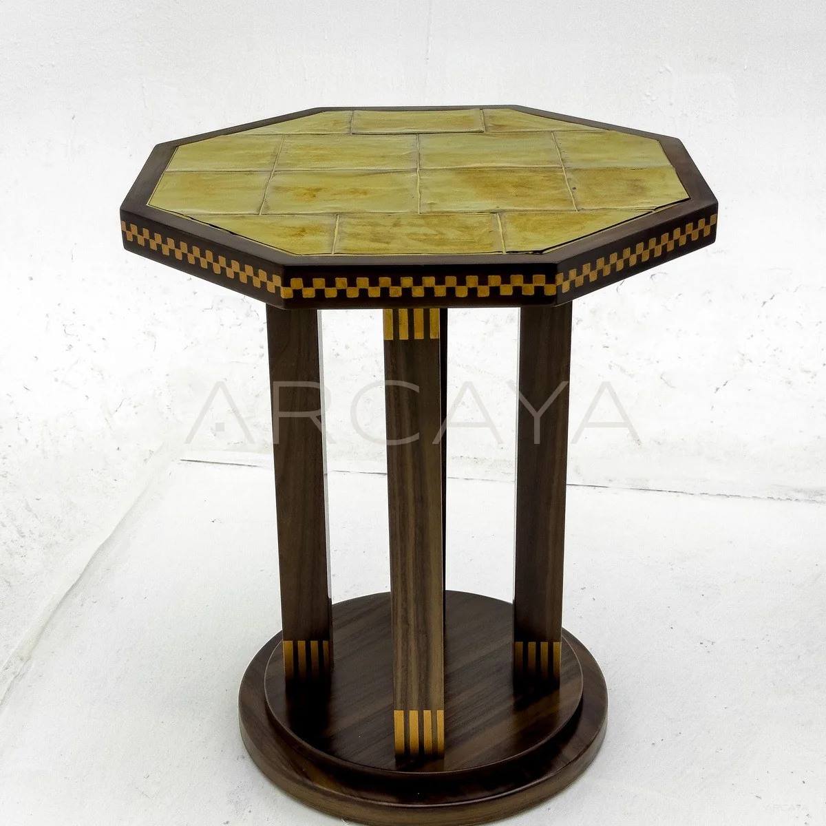 Mid Century Inlaid Side Table