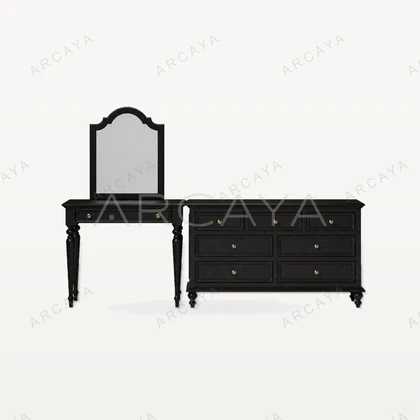 Emily Vanity and Edward Dresser Set — view 01