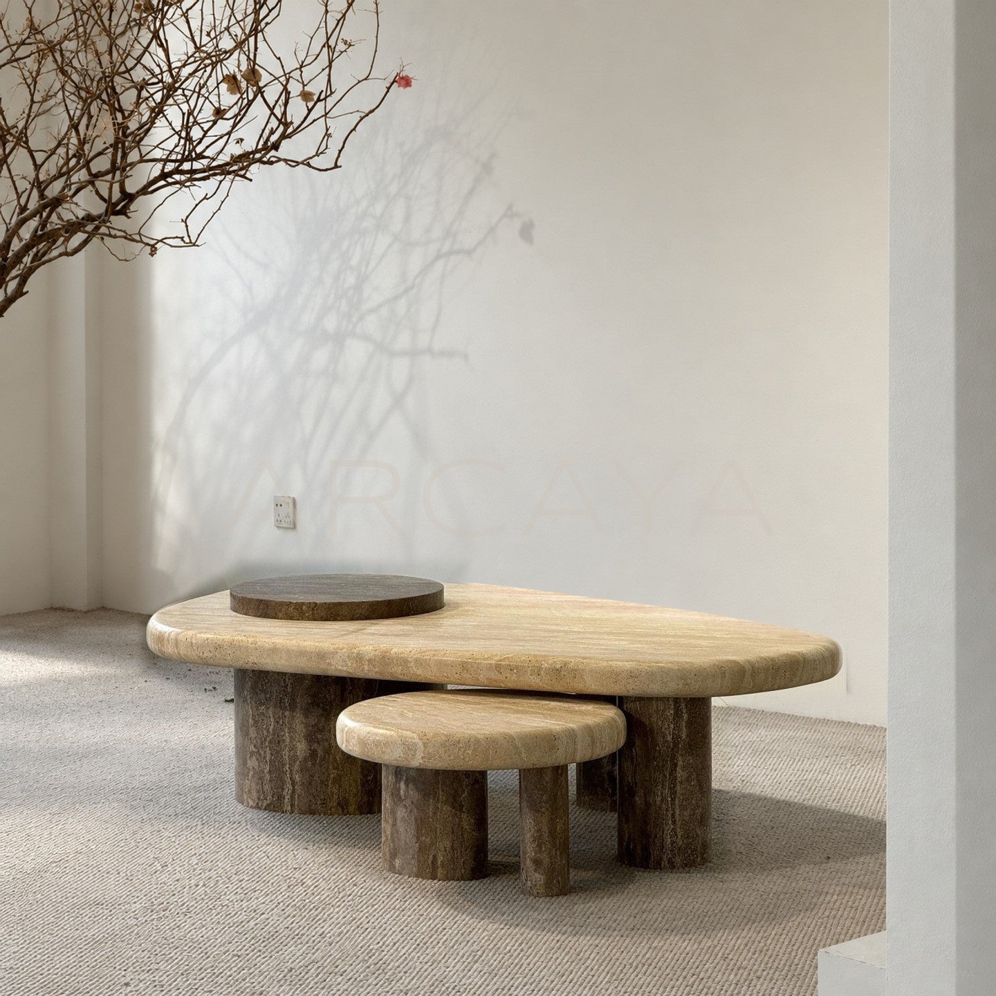 Travertine Coffee Table Zaiye