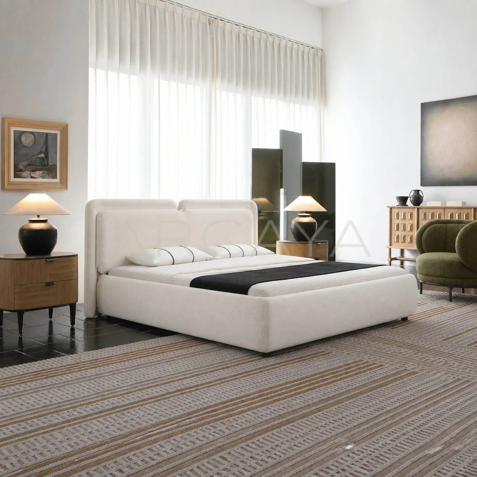 Aurelia Lumi Bed - front view 01