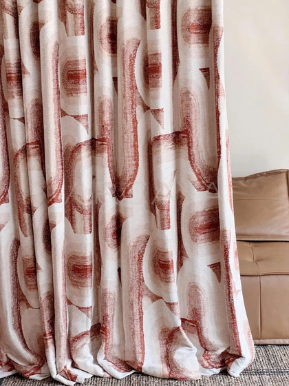 Selene Oak Curtain Panel — interior view 04