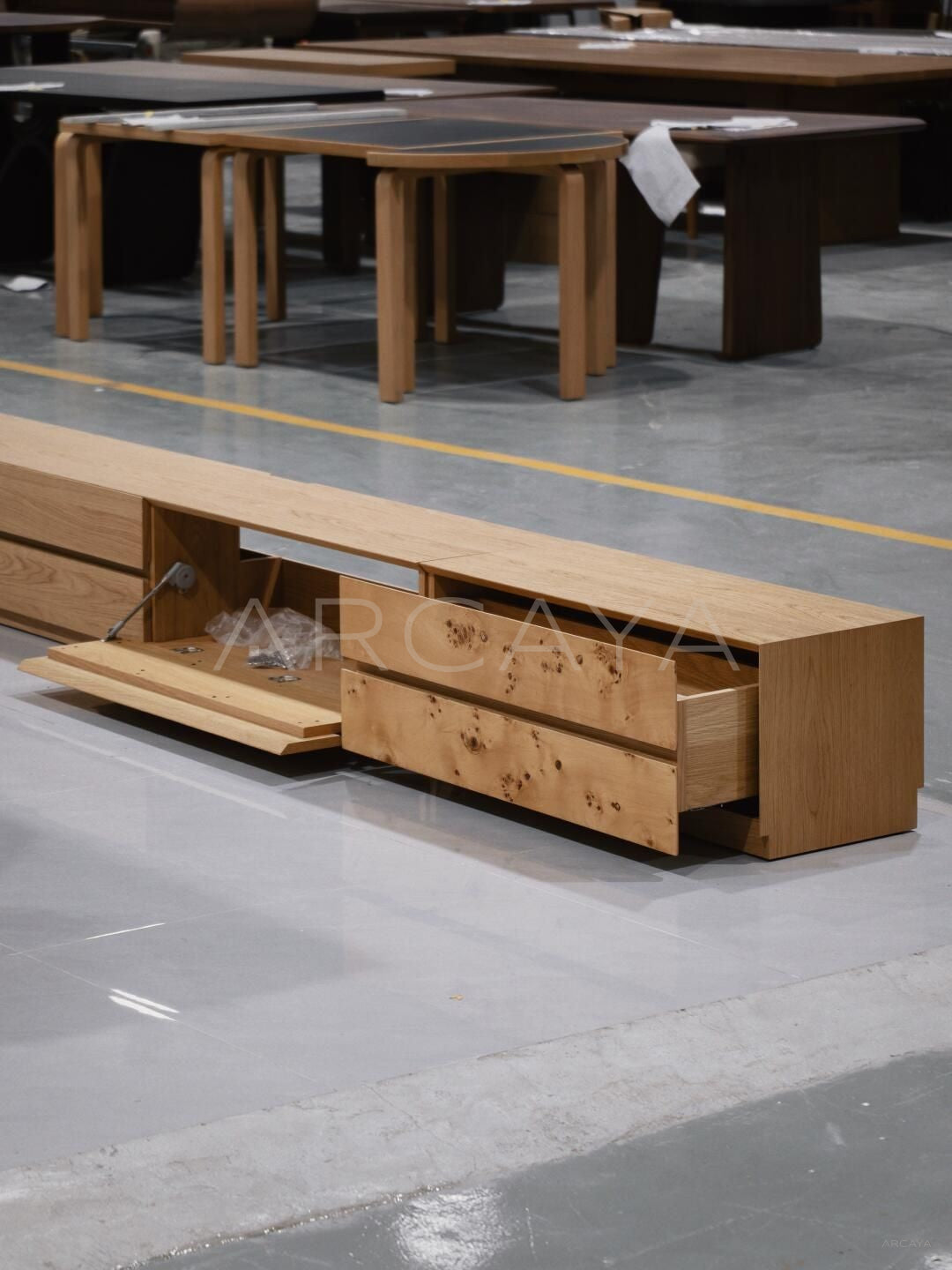 Custom Tv Stand - detail