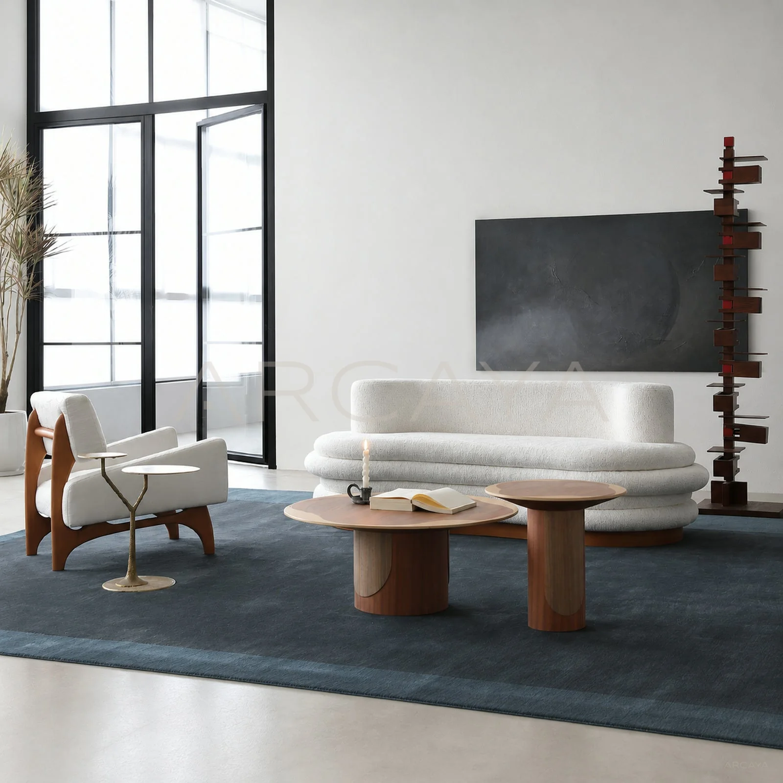 Bria Birch Coffee Table - front view 01