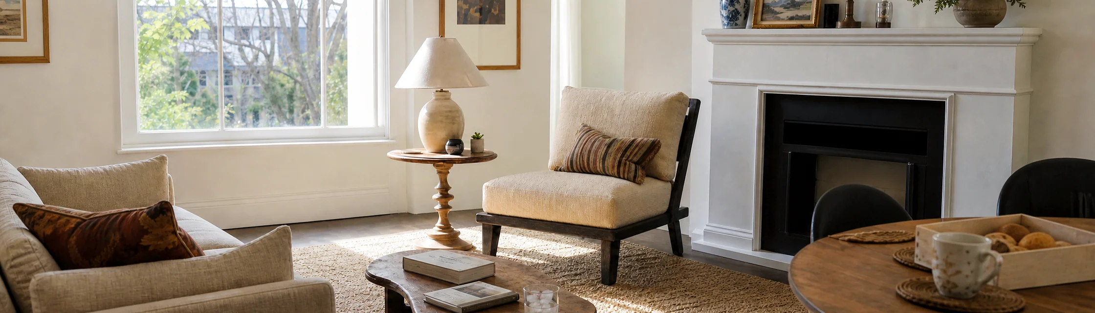 A chair can change the rhythm of the whole room.