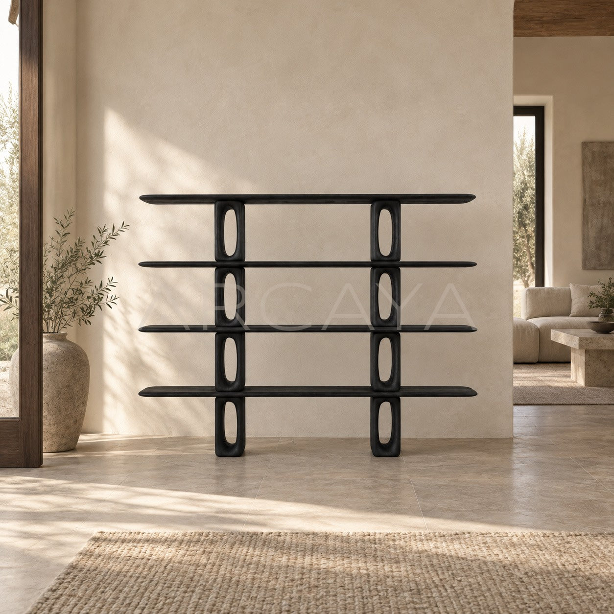 Patine Dark Wood Bookcase
