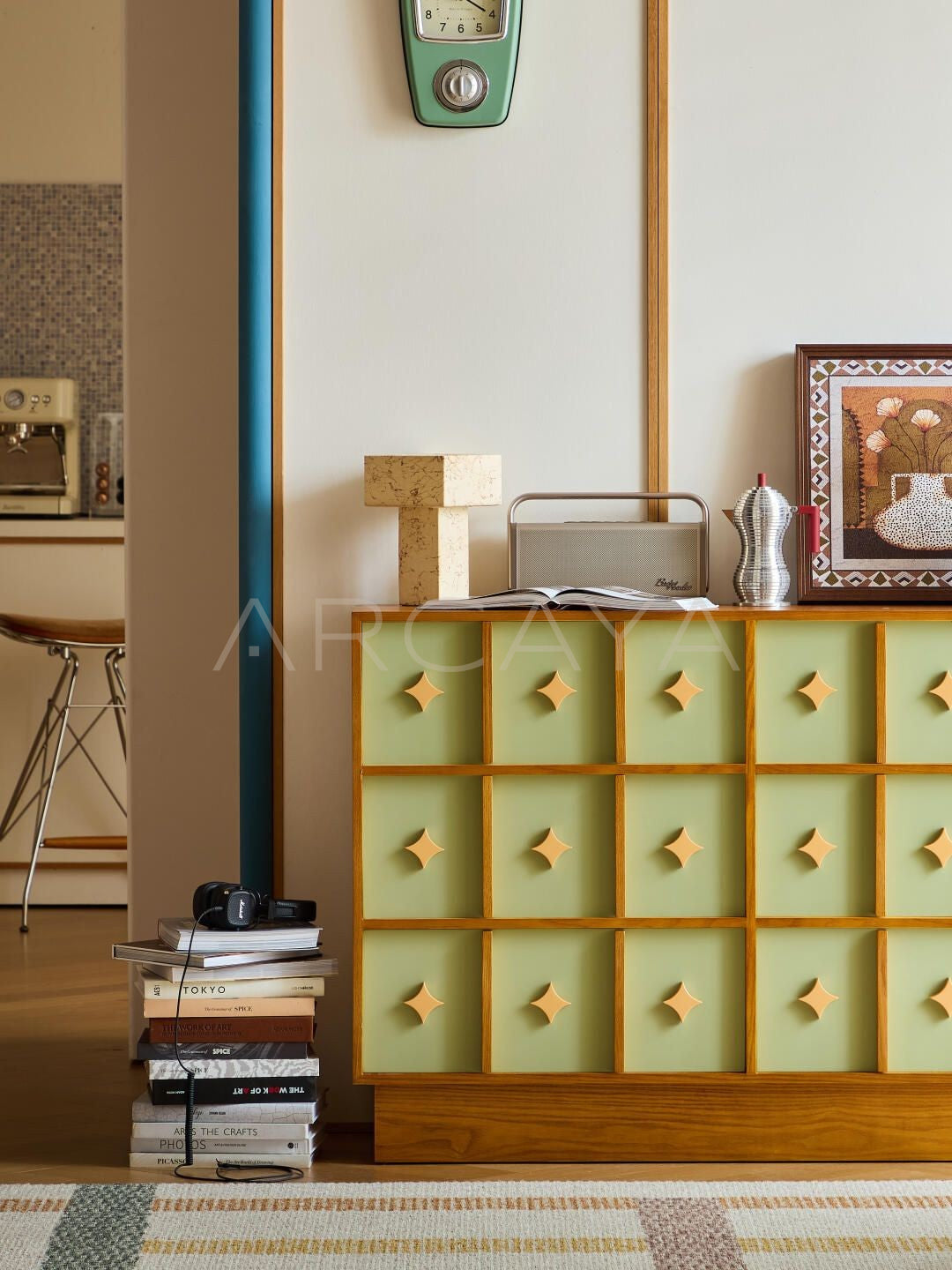 Matcha Green Chest Of Drawers - detail