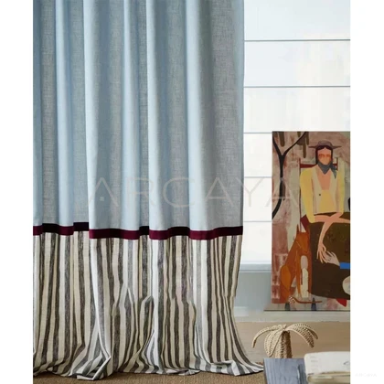 Willow Nest Curtain Panel - styled interior view 02