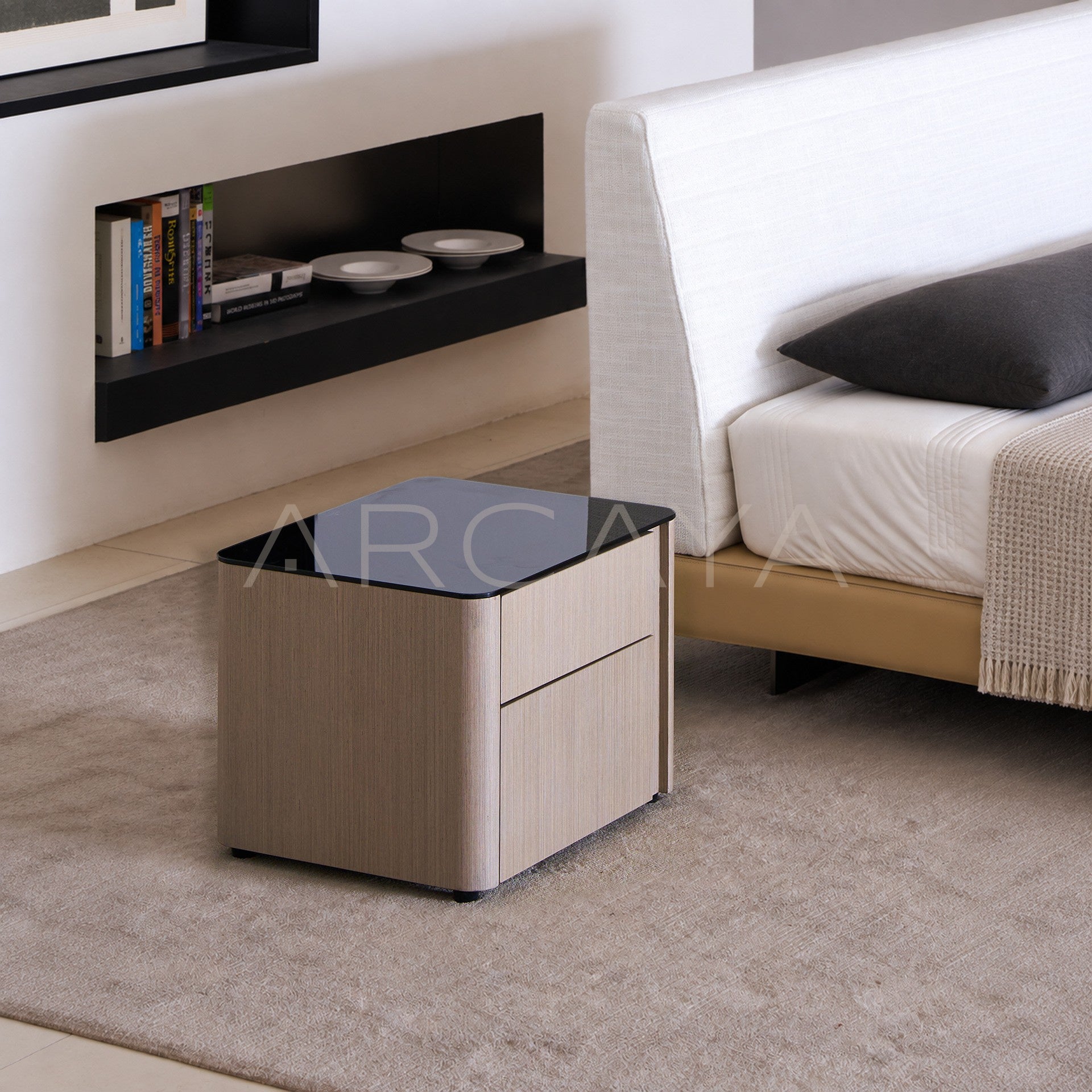 Italian Minimalist Nightstand - main