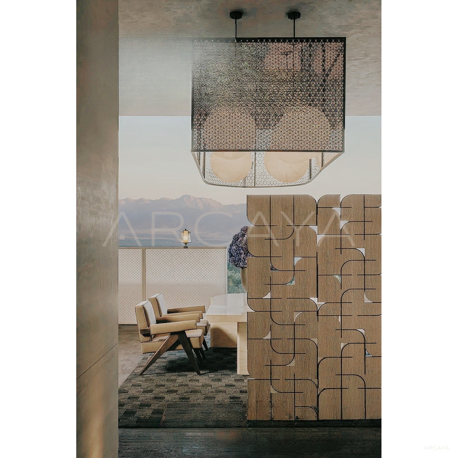 Wall Feature Folding Screen - scene